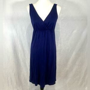 Old Navy navy wrap top midi dress size small